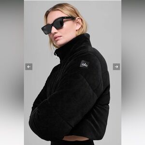 Alo yoga Micro Corduroy Dreamy Puffer - Black